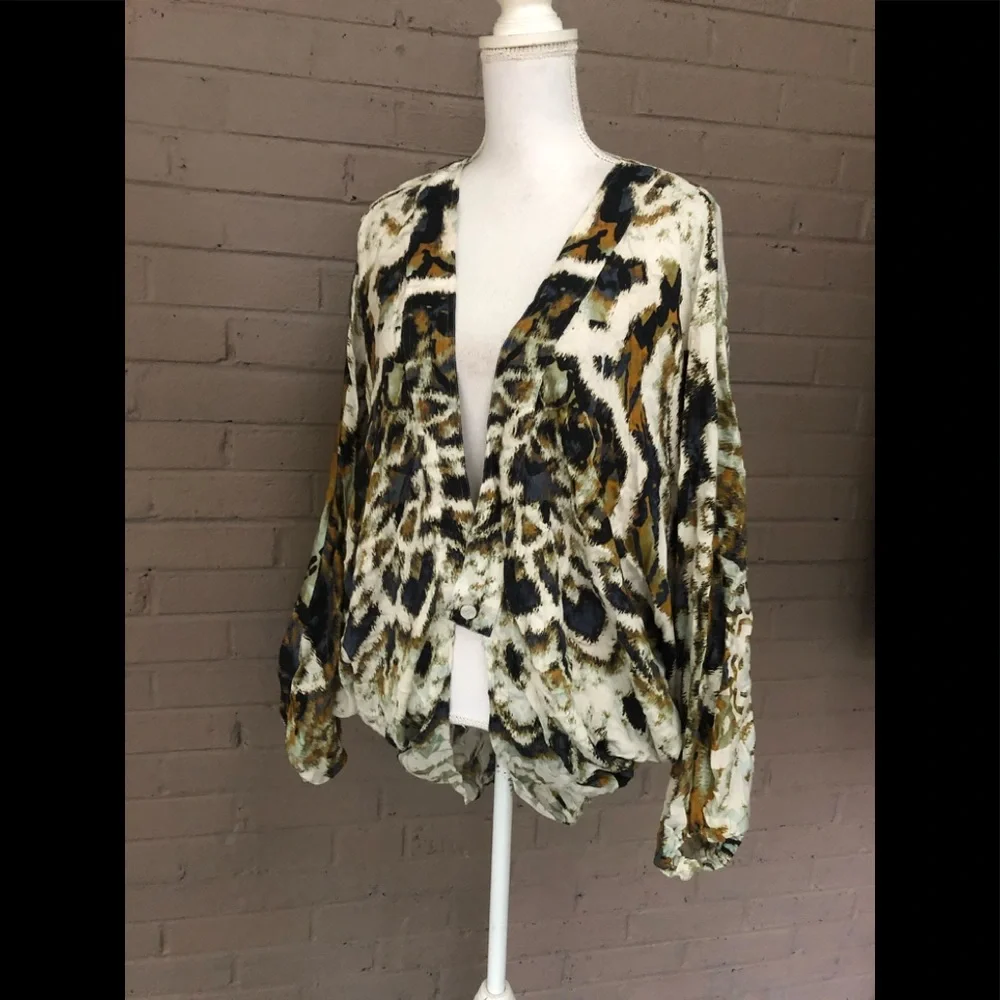 Free People Print top / topper